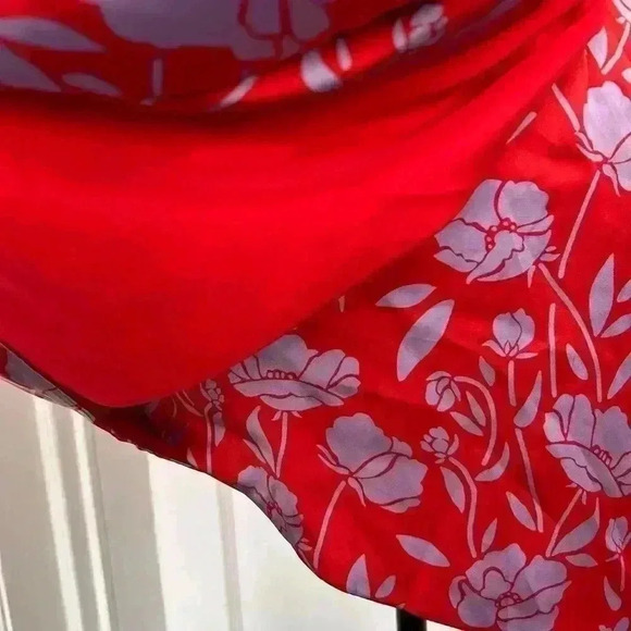 New Revolve  Kamala Mini Dress in Red and Lavender Floral Size XXS - Picture 10 of 16